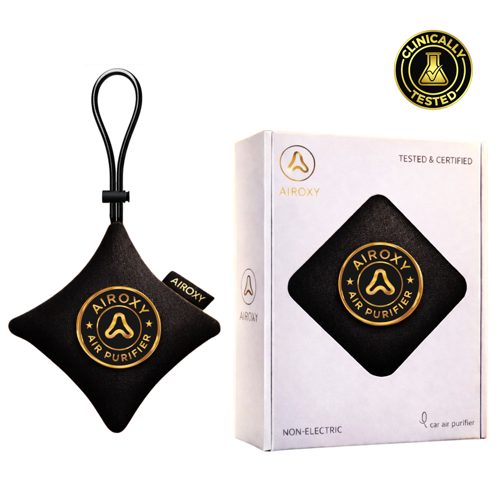 Airoxy Non-Electric Car Air Purifier – Power Black