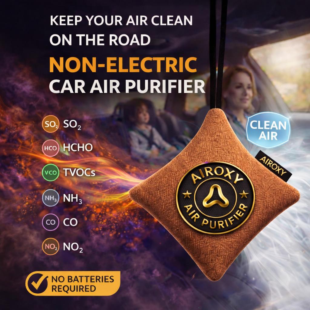 Airoxy Non-Electric Car Air Purifier - Silky Brown