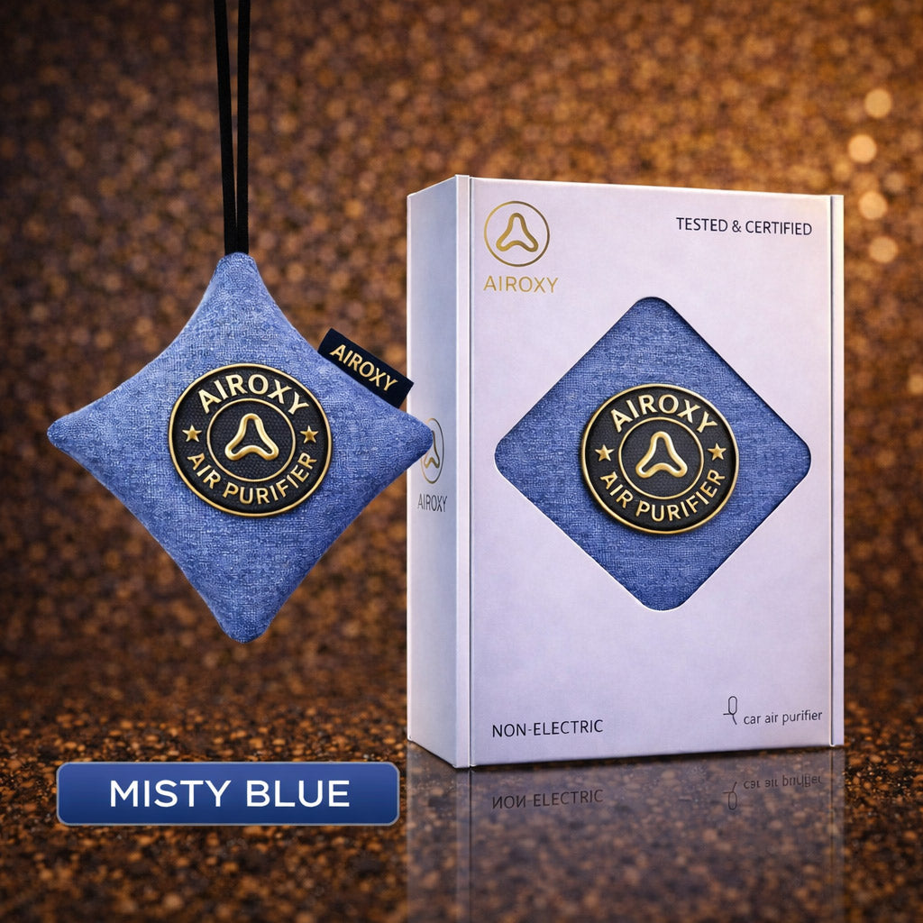 Airoxy Non-Electric Car Air Purifier – Misty Blue