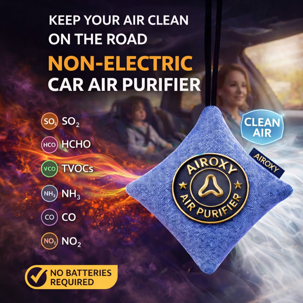 Airoxy Non-Electric Car Air Purifier – Misty Blue
